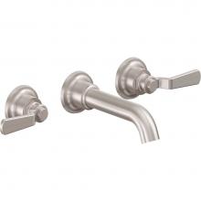 California Faucets TO-V8002-7-PC - Two Handle Lavatory Wall Faucet Trim Only