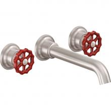 California Faucets TO-V8002WR-9-PC - Two Handle Lavatory Wall Faucet Trim Only