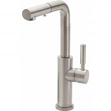 California Faucets K51-111-ST-MBLK - Pull-Out Kitchen Faucet