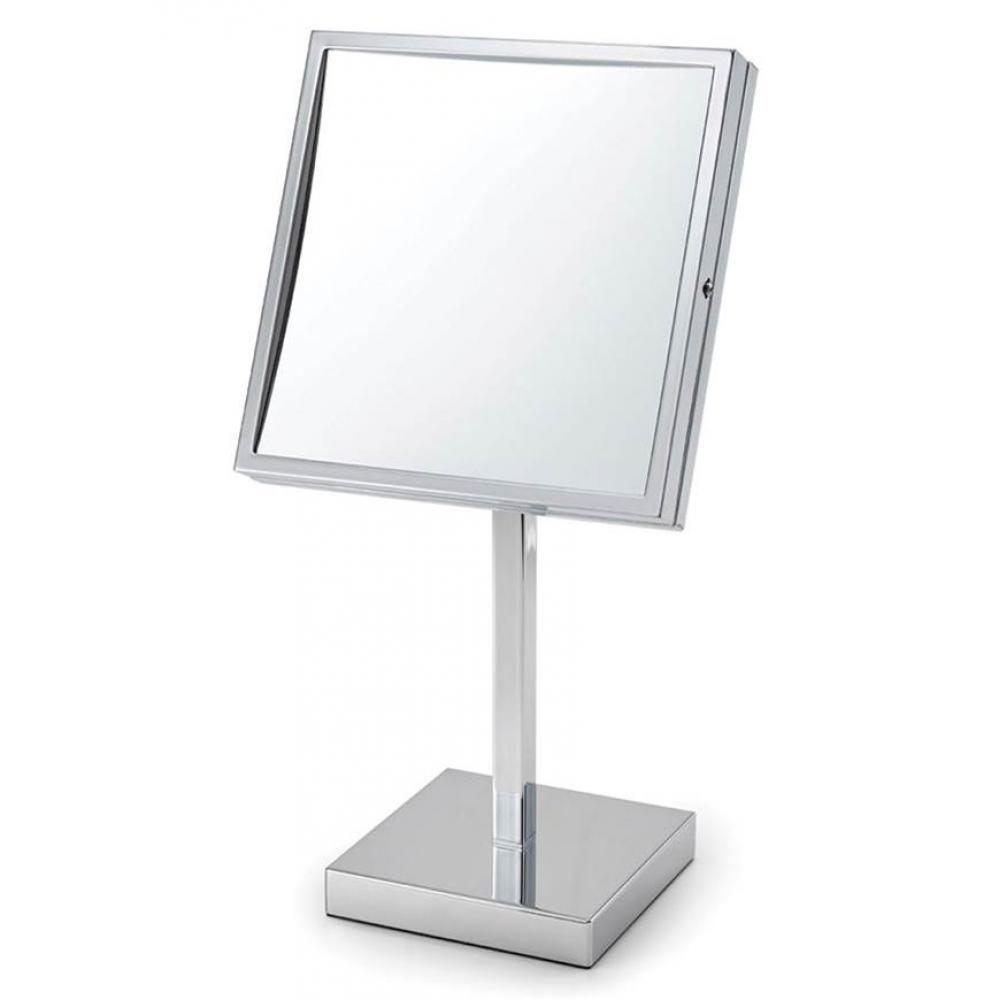 Grace Counter Top Makeup Mirror in Brushed Nickel