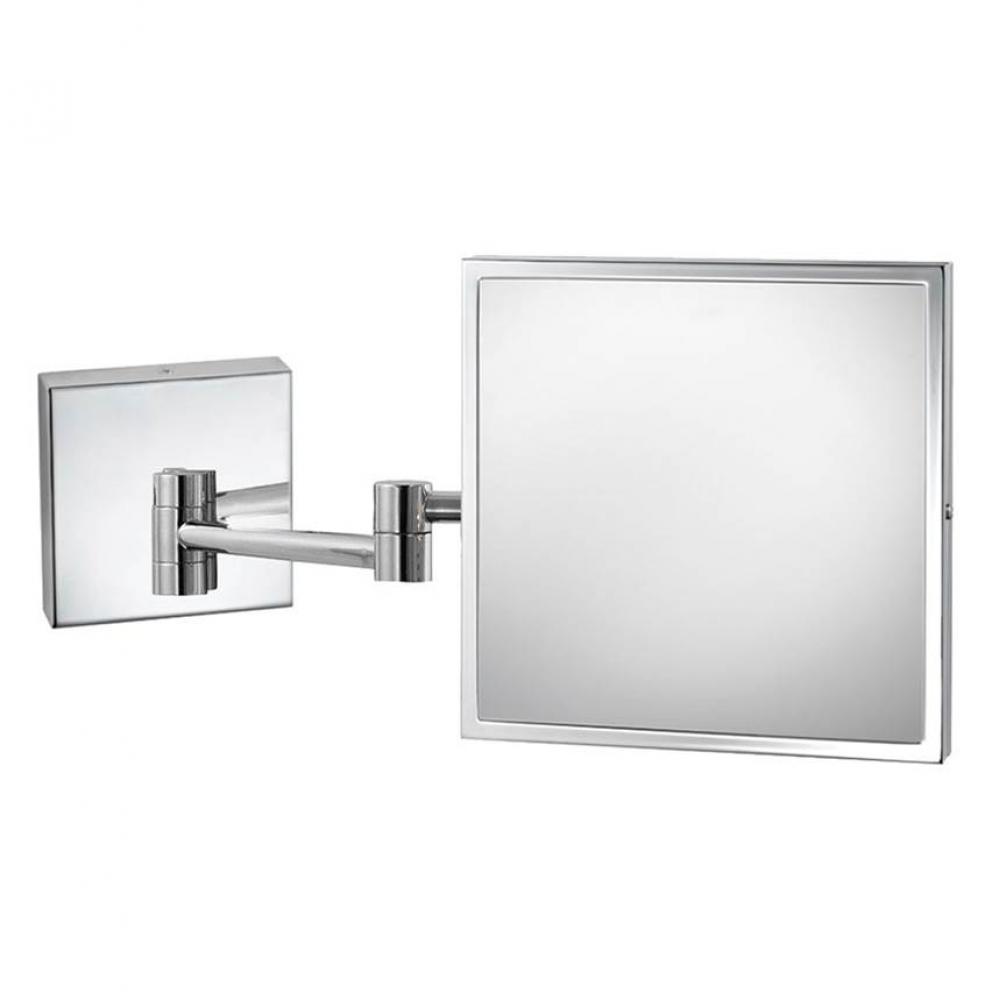 Grace Wall Mounted Makeup Mirror in Polished Chrome
