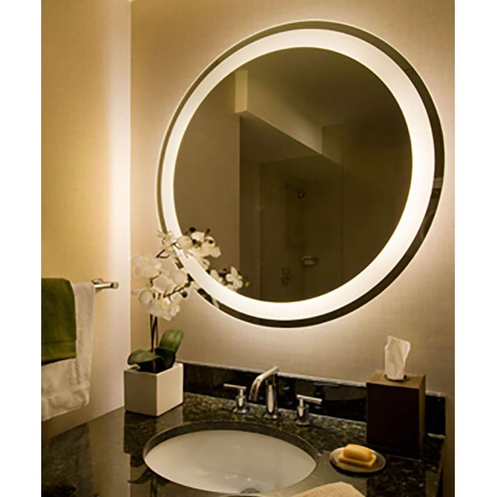 Eternity 36'' Round Lighted Mirror with AVA