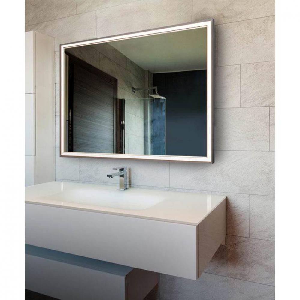 Radiance - Silver Frame Lighted Mirror