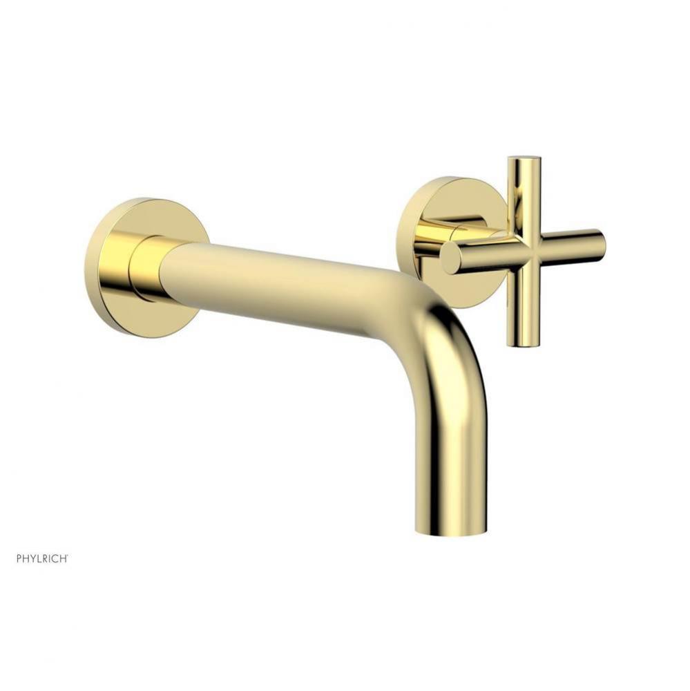 Single Hdl Wall Lav Set Cross Handle