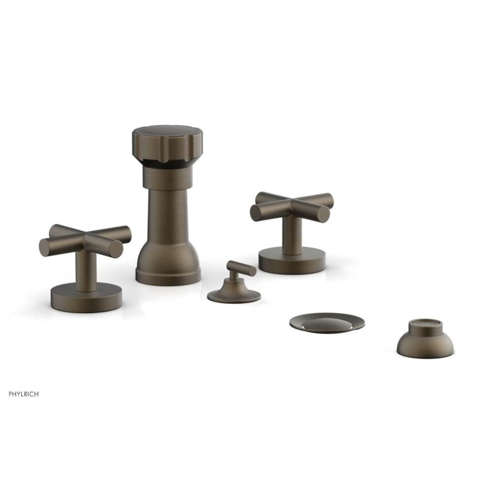 Four Hole Bidet Set Cross Handle