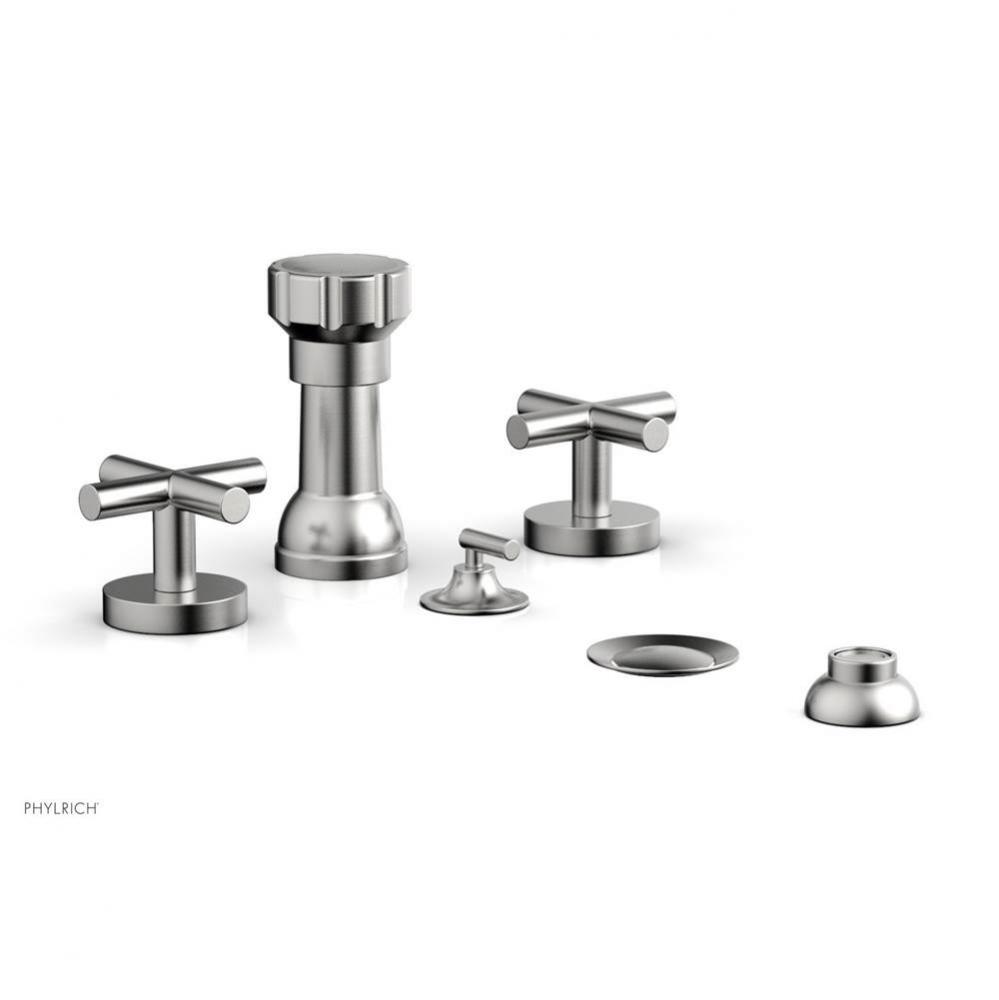 Four Hole Bidet Set Cross Handle