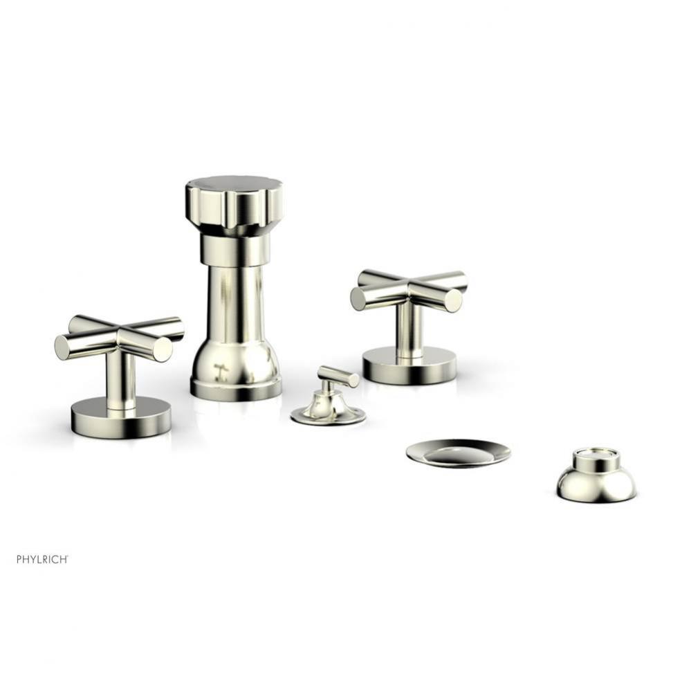 Four Hole Bidet Set Cross Handle