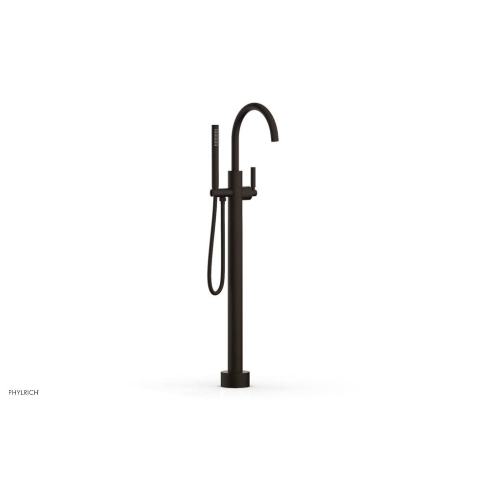 Floor Mounted Tub Filler Lever Tubular W/Handshwr-Tall