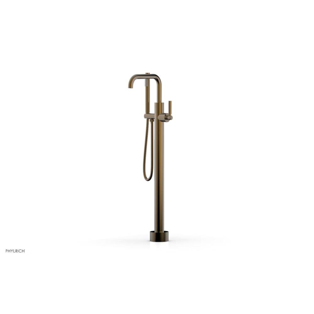 Floor Mounted Tub Filler Lever Tubular W/Handshwr-Tall