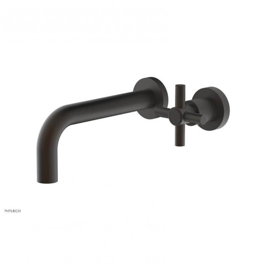 Basic Single Handle Wall Lavatory Set - Cross Handle