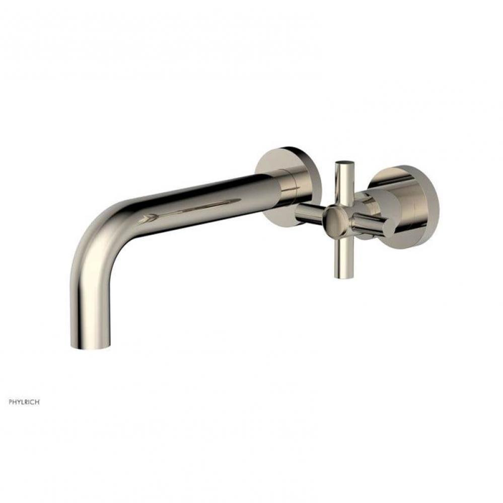 Basic Single Handle Wall Lavatory Set - Cross Handle