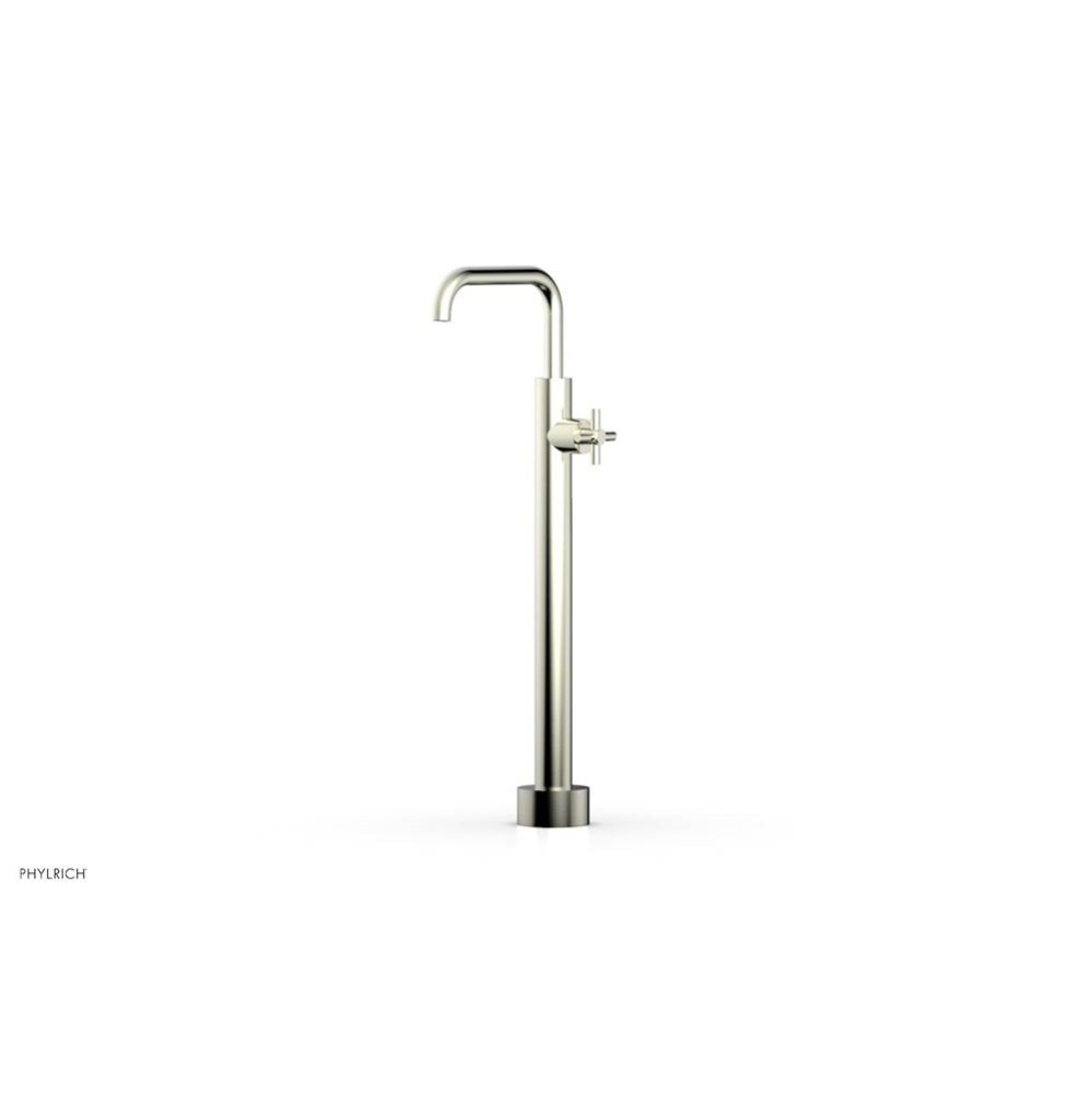 Floor Mounted Tub Filler Cross Tubular-Short