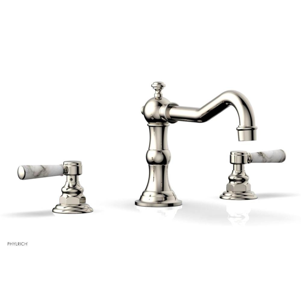 Deck Tub Trim Set, Marble Lever Hdls, Henri