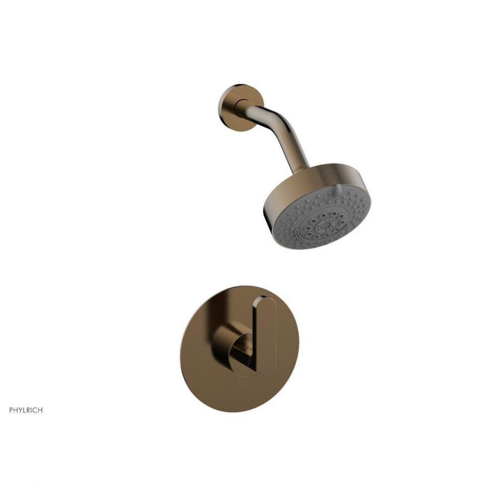 Pb Shwr Kit Rond, Lever Handle
