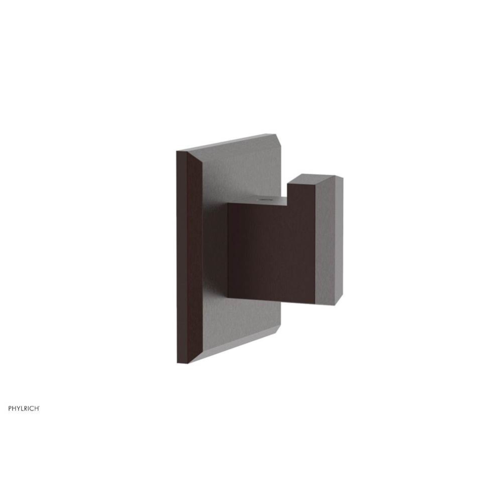 Weathered Copper Diama Single-Post Robe Hook