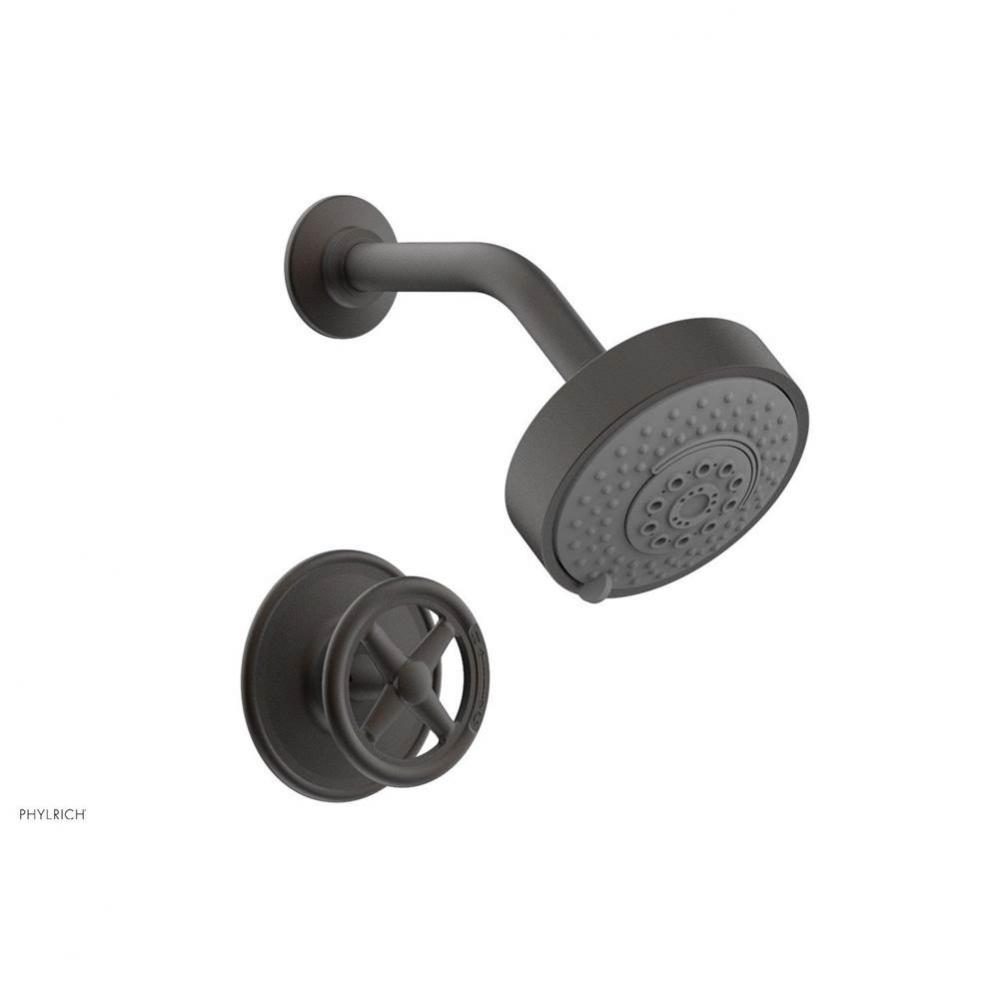 Pb Shwr Kit Works, Cross Handle