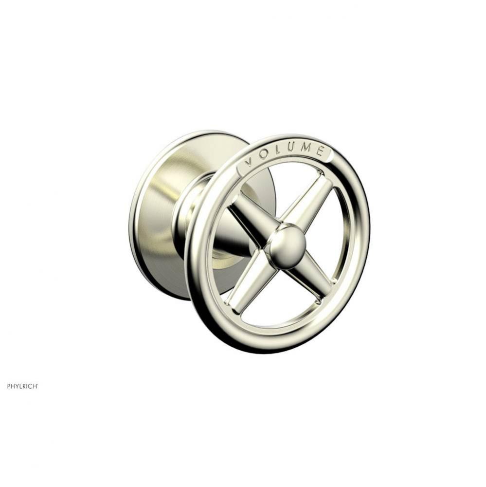 Volume Control Trim Works, Cross Handle Engraved