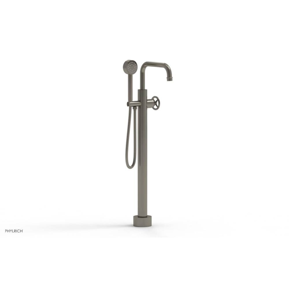 Floor Mounted Tub Filler Cross Hdl W/Handshwr-Tall