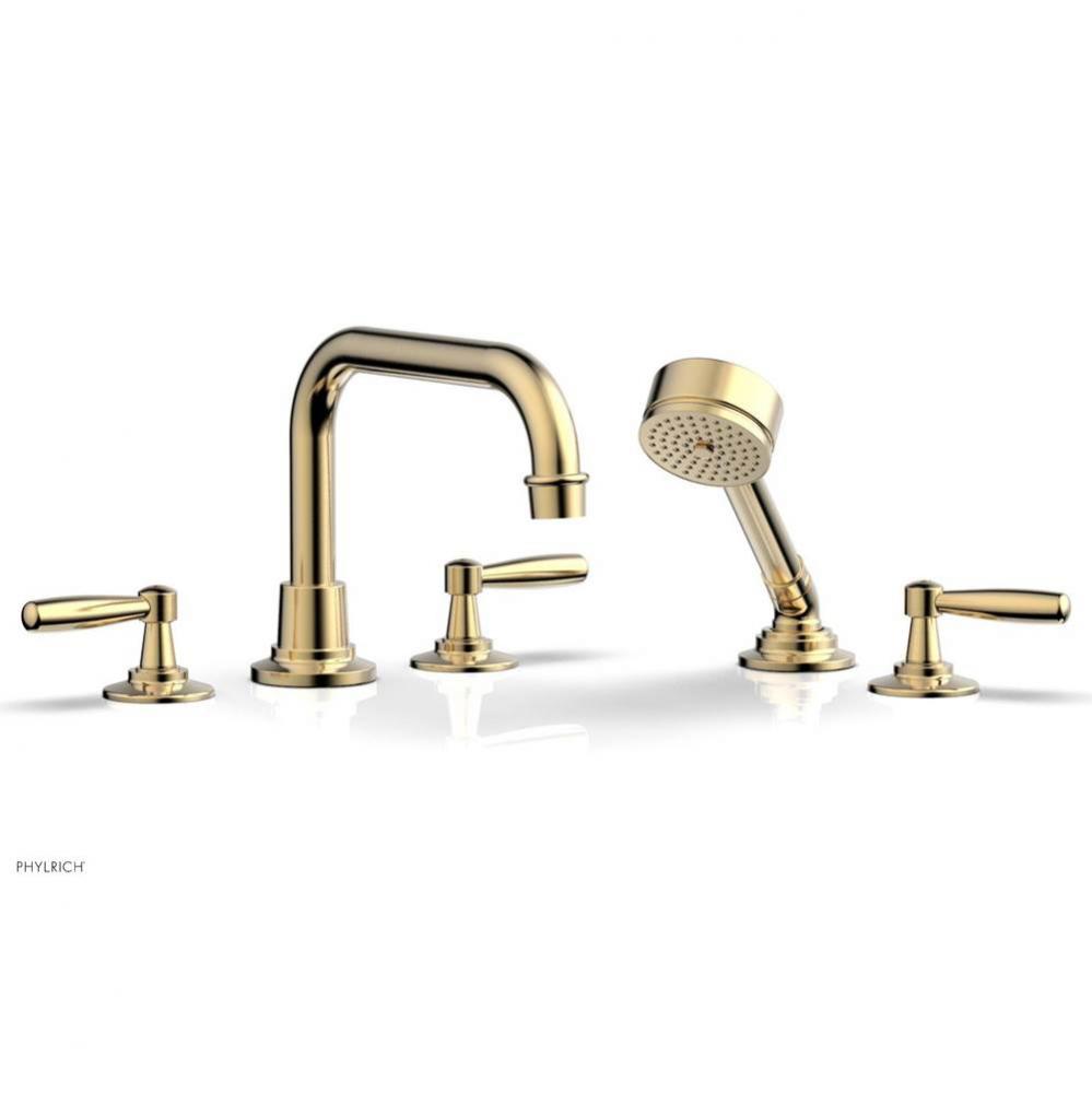 Deck Tub Set Works W/ Hs, Lever Handle