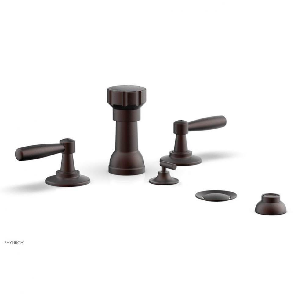 Four Hole Bidet Set Works, Lever Handle