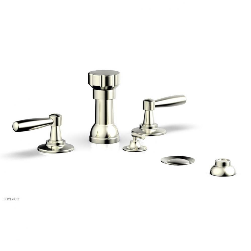 Four Hole Bidet Set Works, Lever Handle
