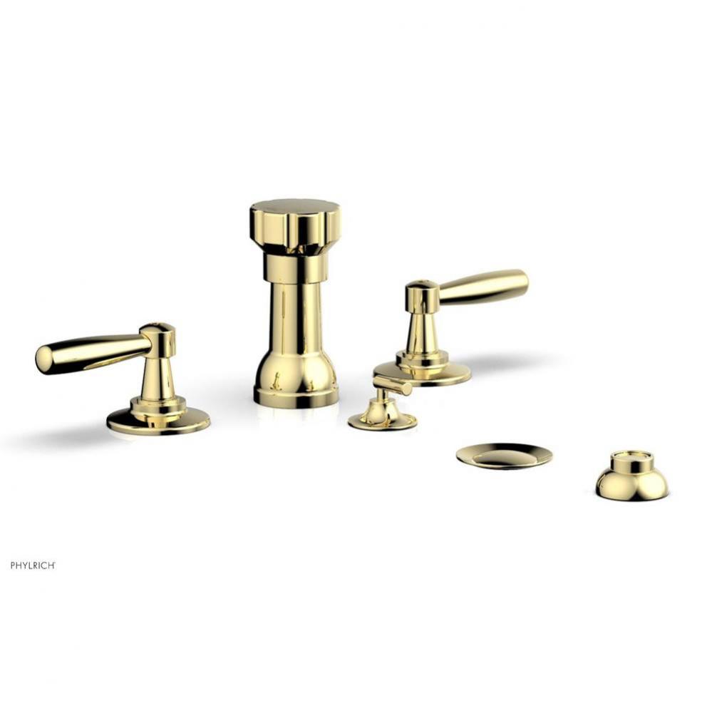 Four Hole Bidet Set Works, Lever Handle