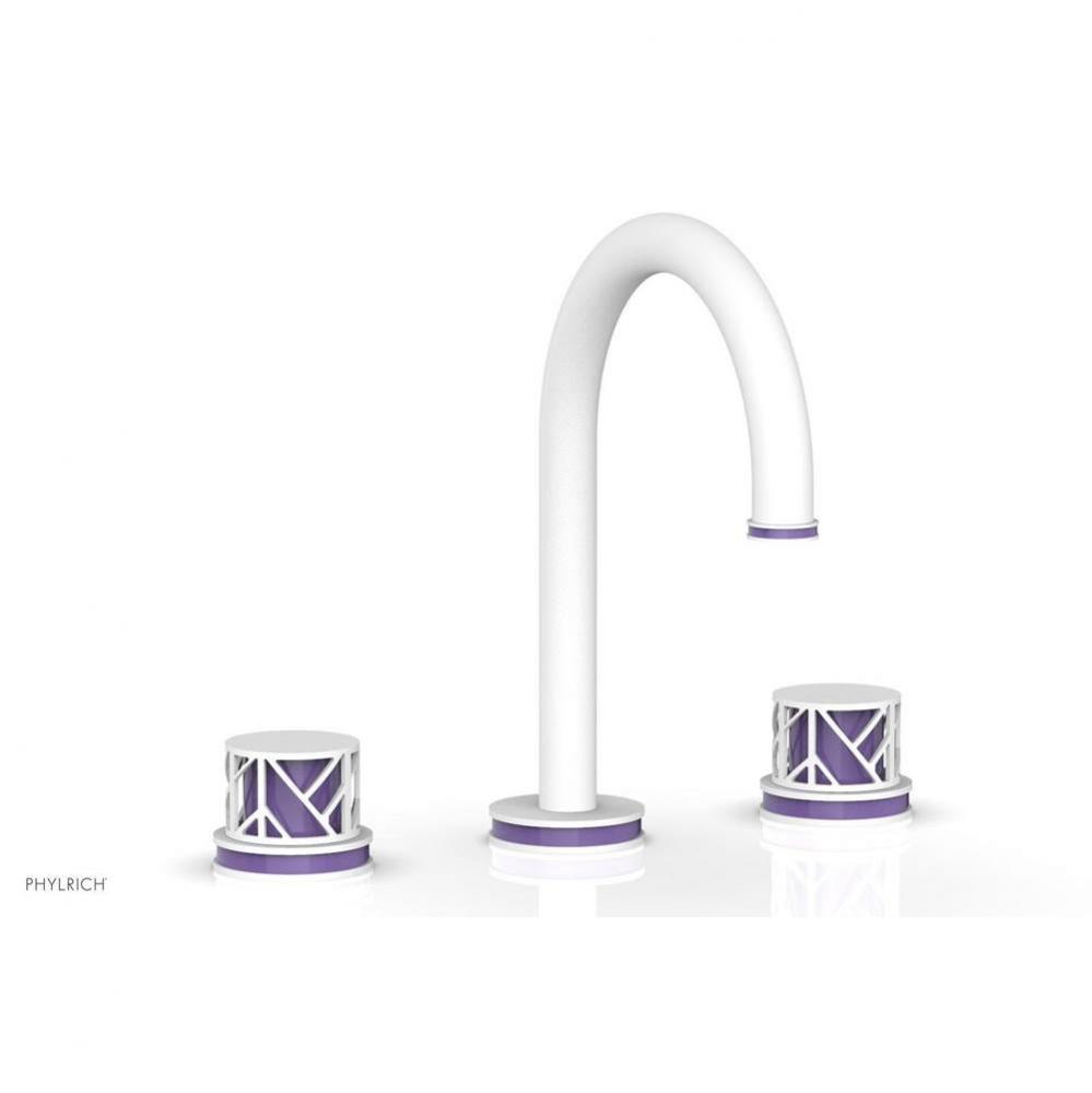 JOLIE Widespread Faucet - Round Handles with ''Purple'' Accents 222-01