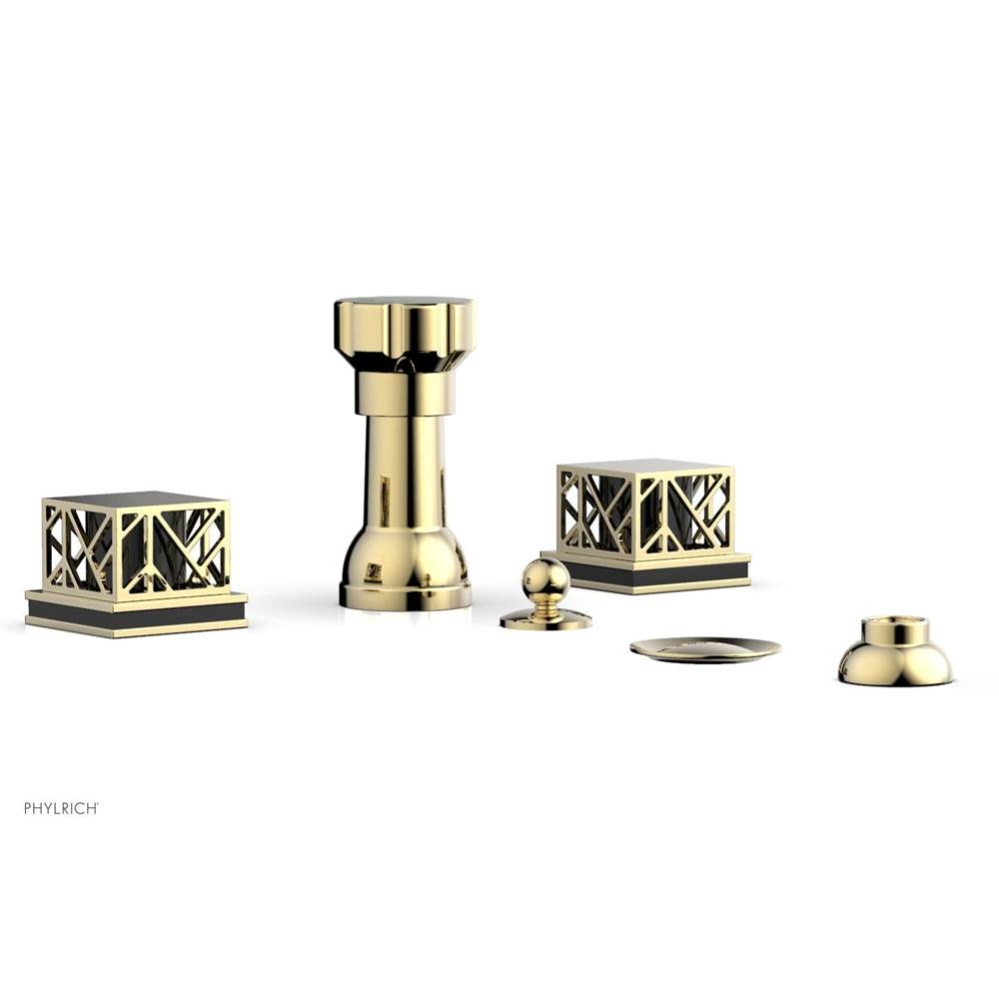 Four Hole Bidet Set, Sqr, Jolie