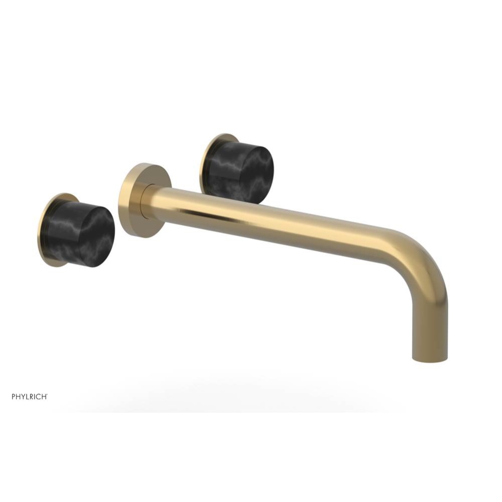 Wall Tub Set 10'' Spt Black Marble Hdl