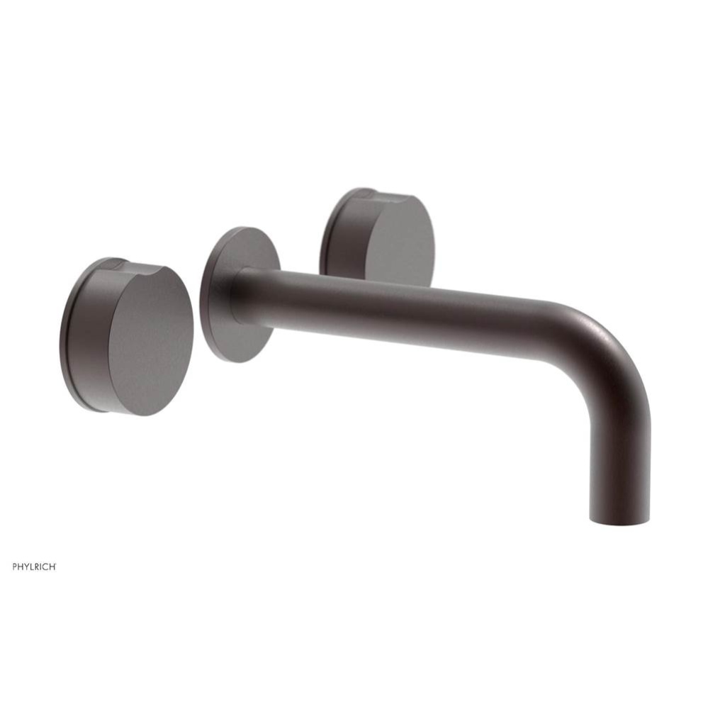Wall Lav Faucet W Brass Handles, P To Close Drain