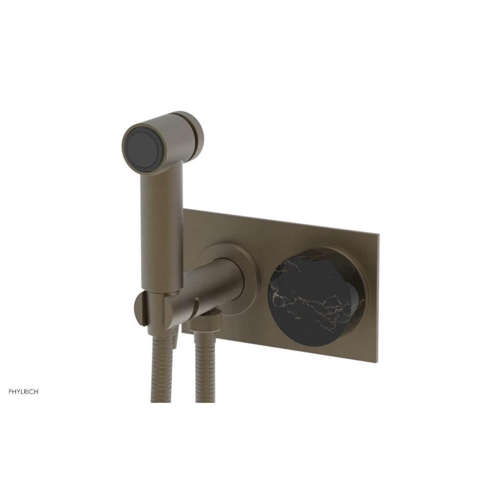 Wall Monted Bidet, Black Marble Handle