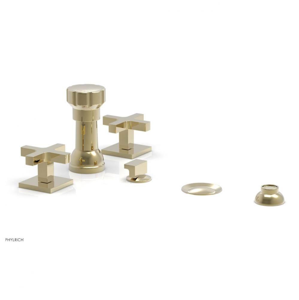 CROI - Four Hole Bidet Set - Cross Handles