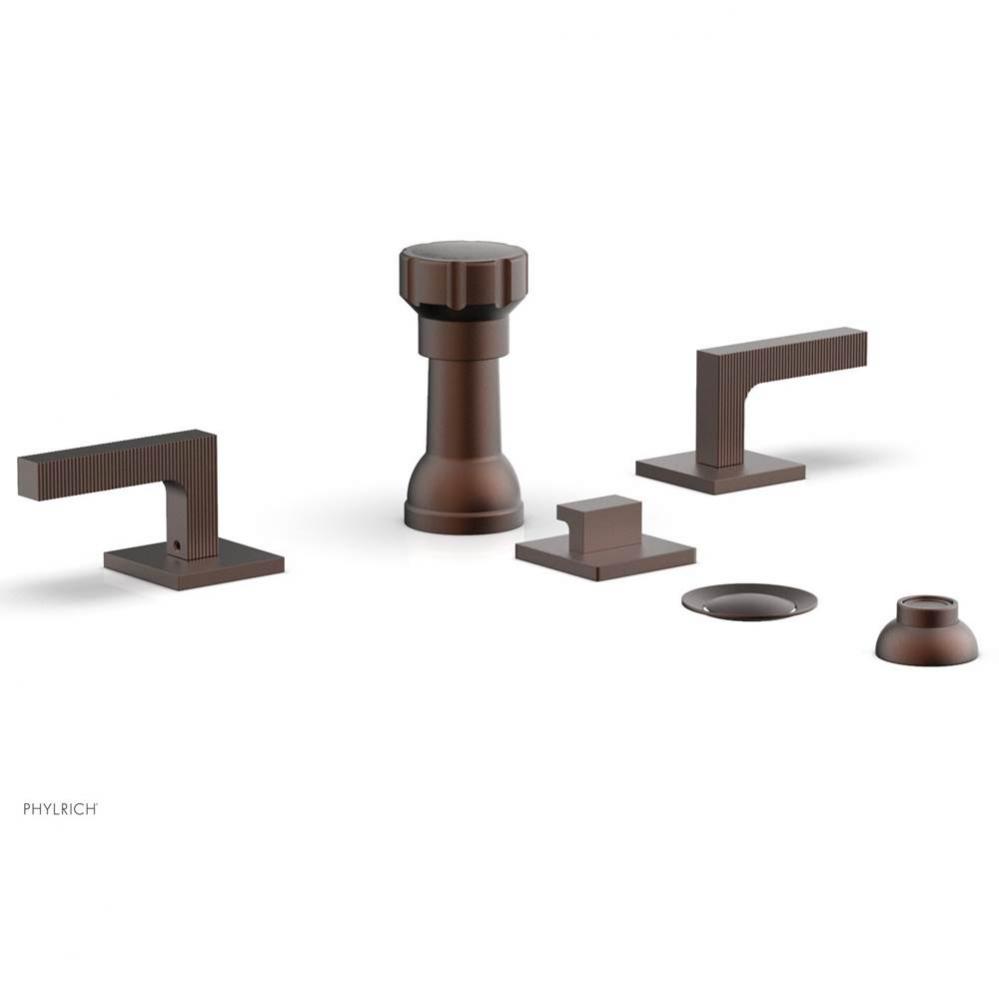 Four Hole Bidet Set  Lever Hdls, Stria