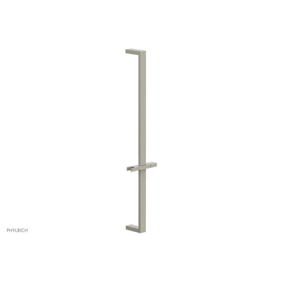 Burnished Nickel 27'' Flat Adjustable Handshower Slide Bar With Holder