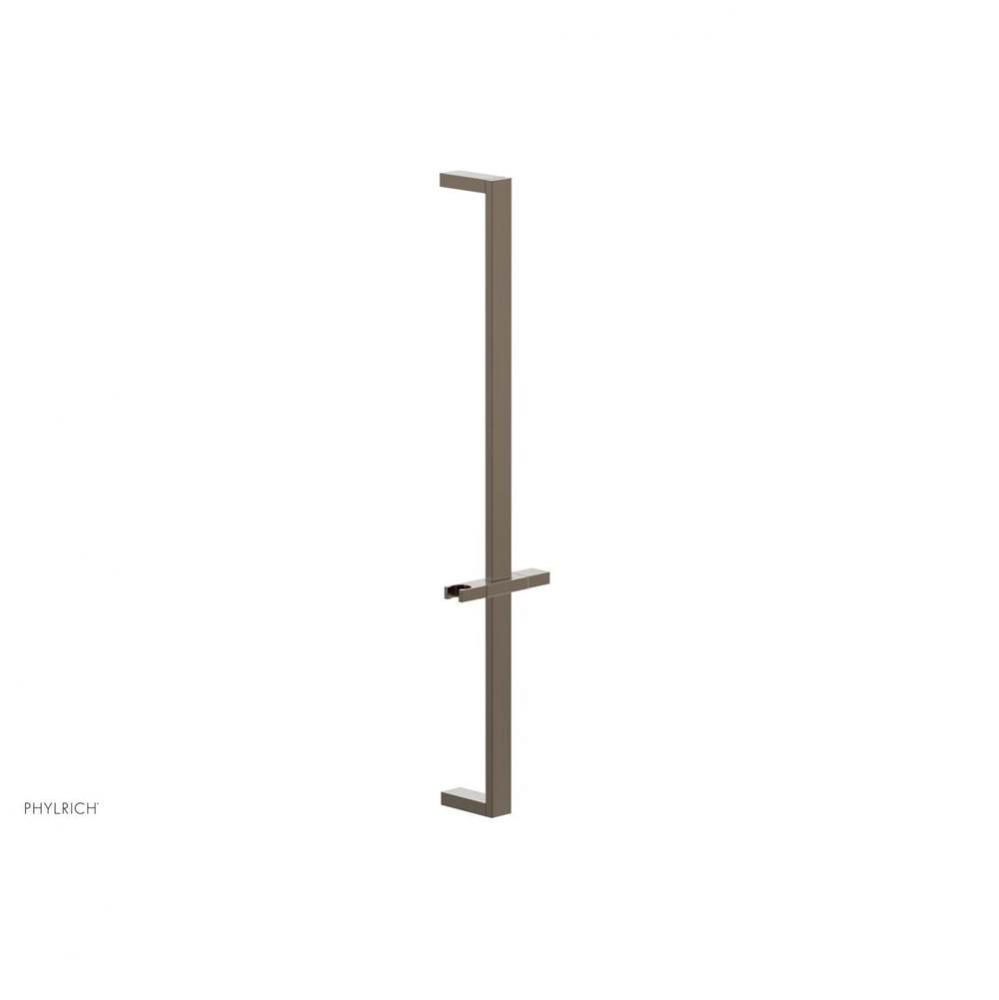 Antique Brass 27'' Flat Adjustable Handshower Slide Bar With Holder