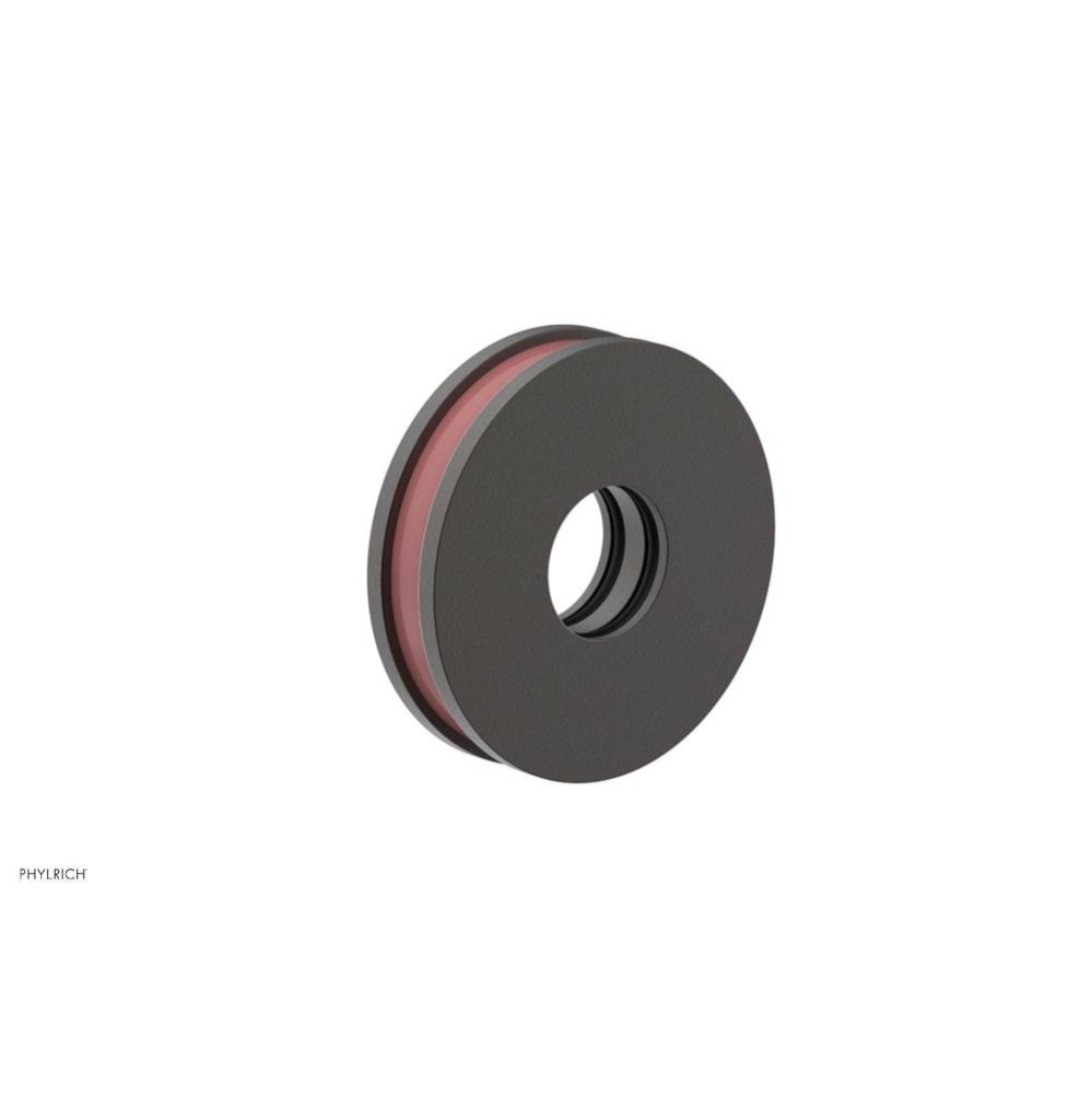 Oil Rubbed Bronze Jolie Round Shower Arm Flange With Pink Accents