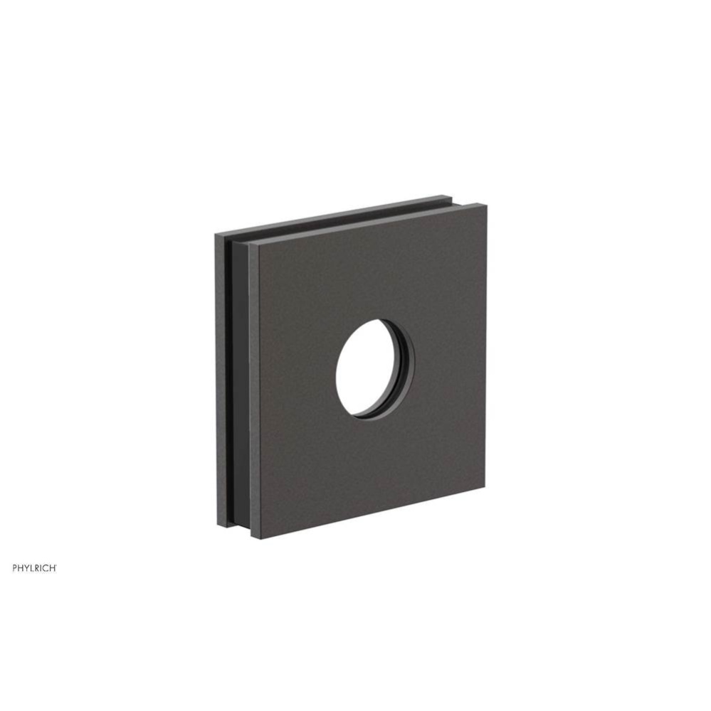 Oil Rubbed Bronze Jolie Square Shower Arm Flange With Black Accents