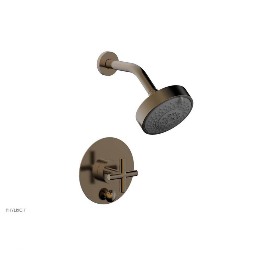 Pb Shower And Div Set Cross Handle Less Spt