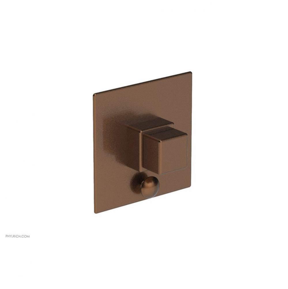 MIX Pressure Balance Shower Plate with Diverter and Handle Trim Set - Cube Handle 4-110