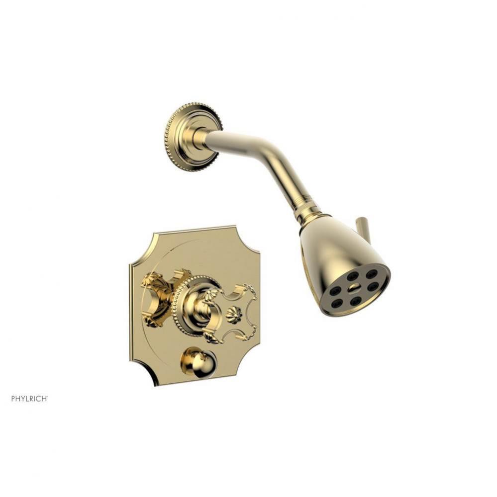 MARVELLE Pressure Balance Shower and Diverter Set (Less Spout), Cross Handle 4-477