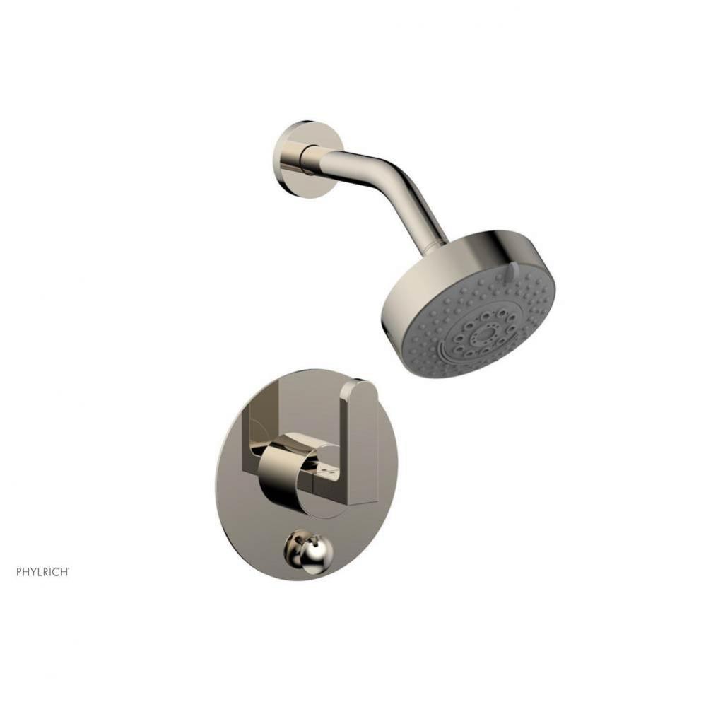 Pb  Rond  Shwr And Div Set, Lever Handle