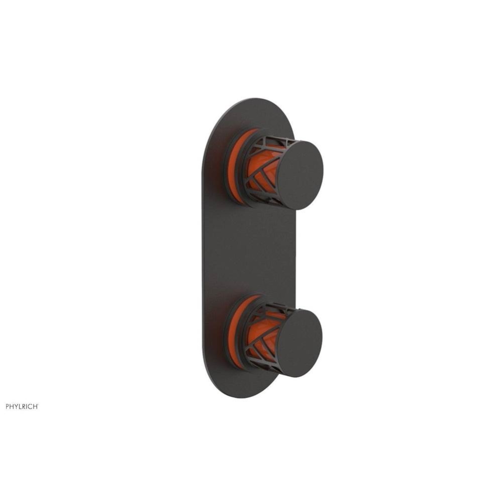 Oil Rubbed Bronze Jolie Oval Thermostatic Trim With Diverter Or Volume Control, Round Cutaway Hand