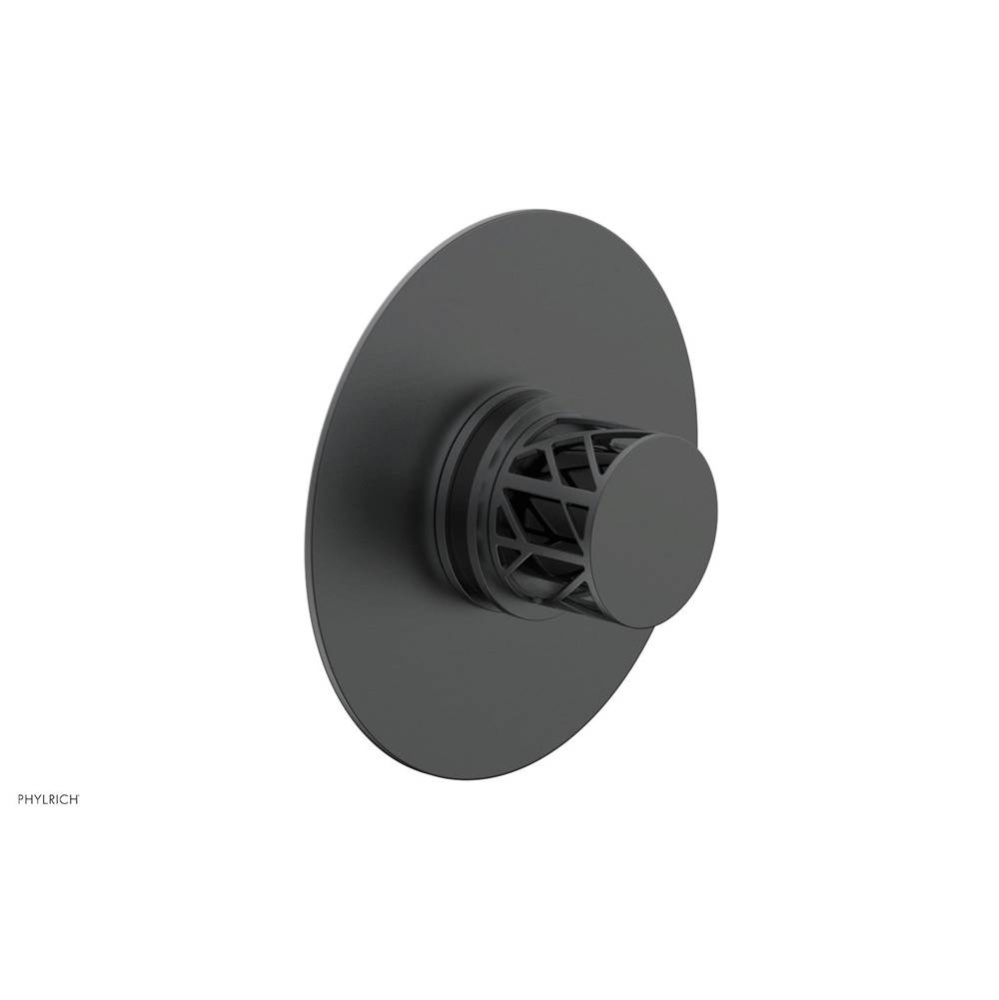 Gunmetal Gray Jolie Round Thermostatic/Pressure Balance Shower Trim With Round Cutaway Handle And