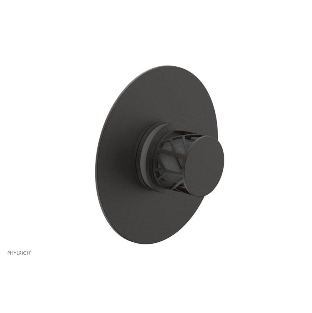 Oil Rubbed Bronze Jolie Round Thermostatic/Pressure Balance Shower Trim With Round Cutaway Handle