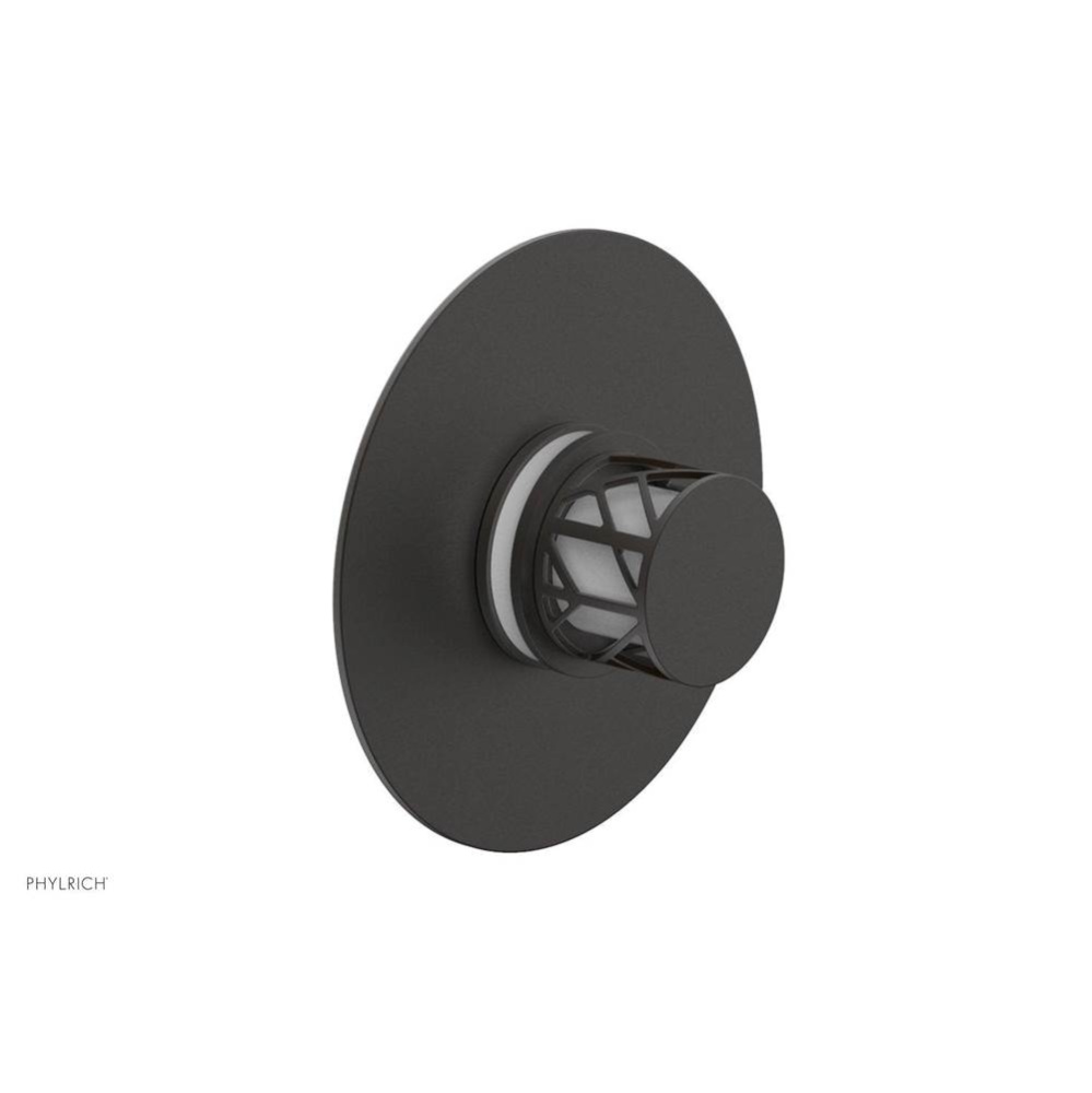 Oil Rubbed Bronze Jolie Round Thermostatic/Pressure Balance Shower Trim With Round Cutaway Handle