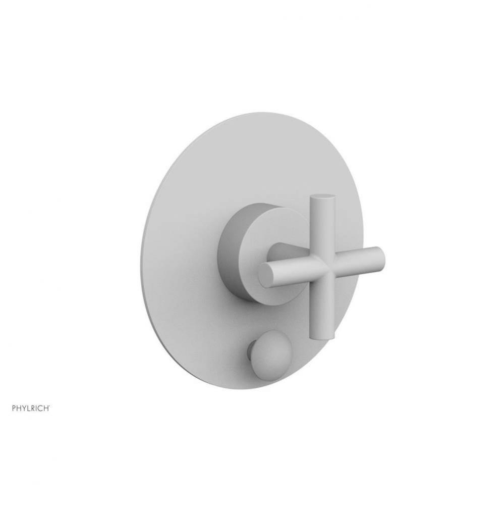 Pb Shower Plate W Div Set Cross Hdl Trim