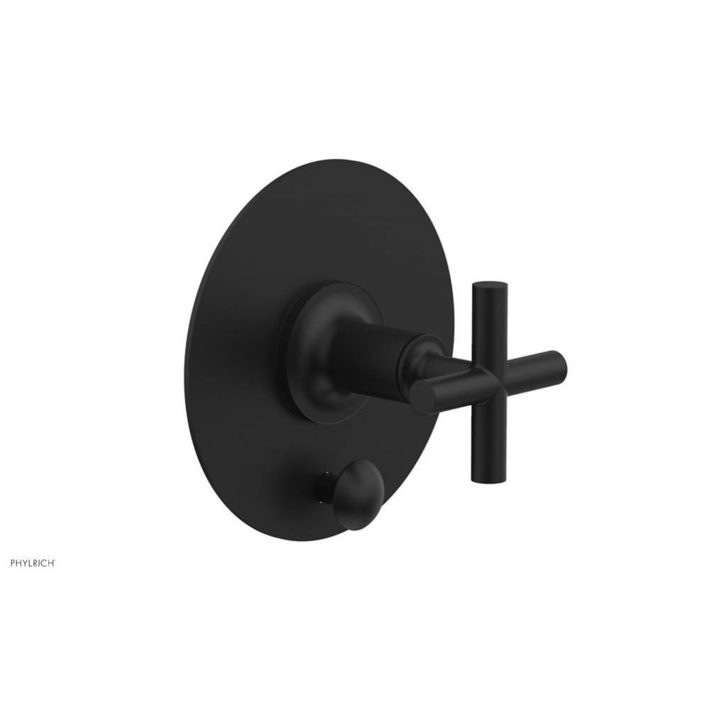 Pb Shower Plate W Div Set Cross Hdl Trim