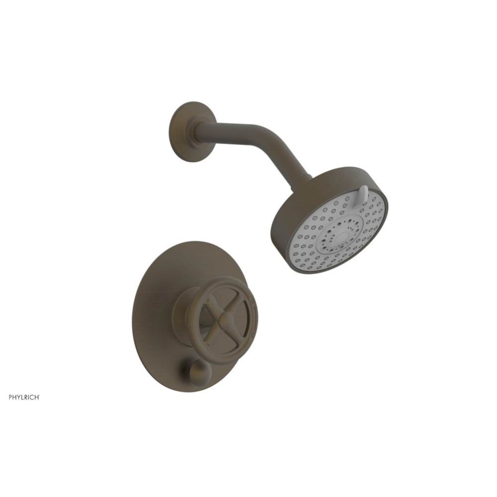 Pb Works Shwr And Div Set, Cross Handle