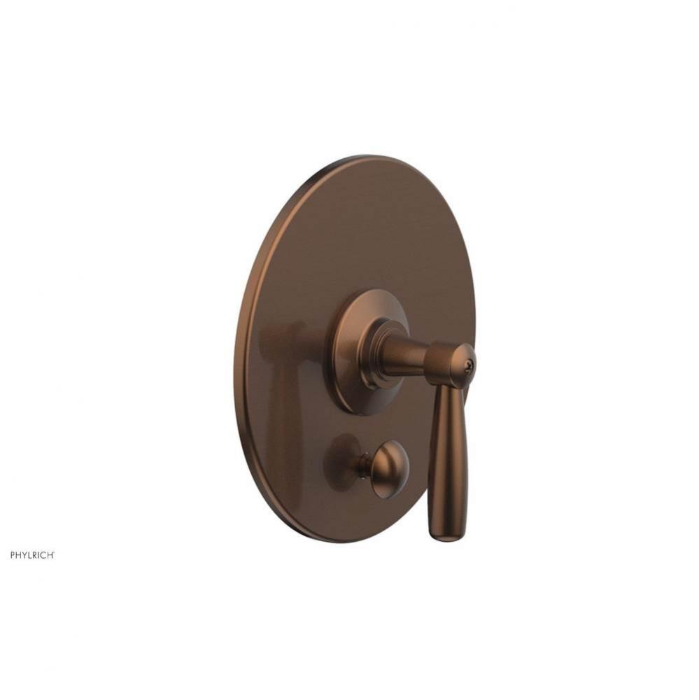 Pb  Works  Shwr Plate W/Div, Lever Handle