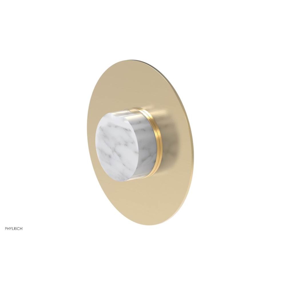 Sgl Hdl White Mrbl Trim Marbel Handle Circ